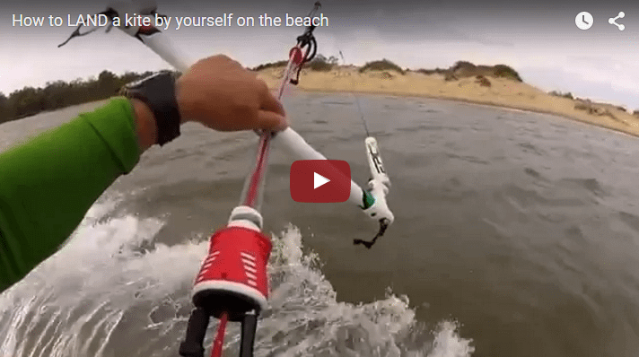 How to LAND a kite by yourself on the beach by Dimitri Maramenides