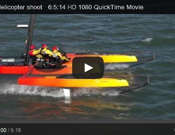 K2 Kiteboat Helicopter shoot