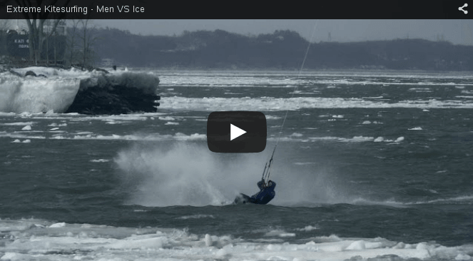 Extreme Kitesurfing – Men Vs Ice 