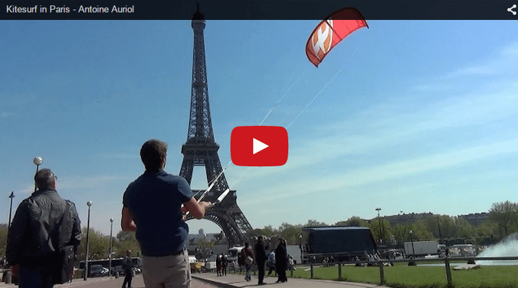 Kitesurf en Paris – Antoine Auriol