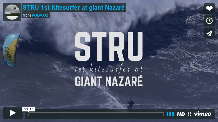 [:es]El primer kiter en Nazaré[:] 