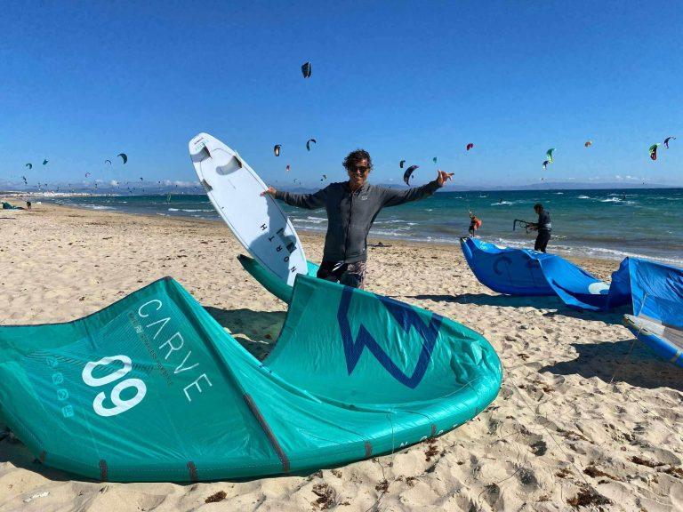 North Kiteboarding 2020 Test cometa North CARVE y tabla CHARGE